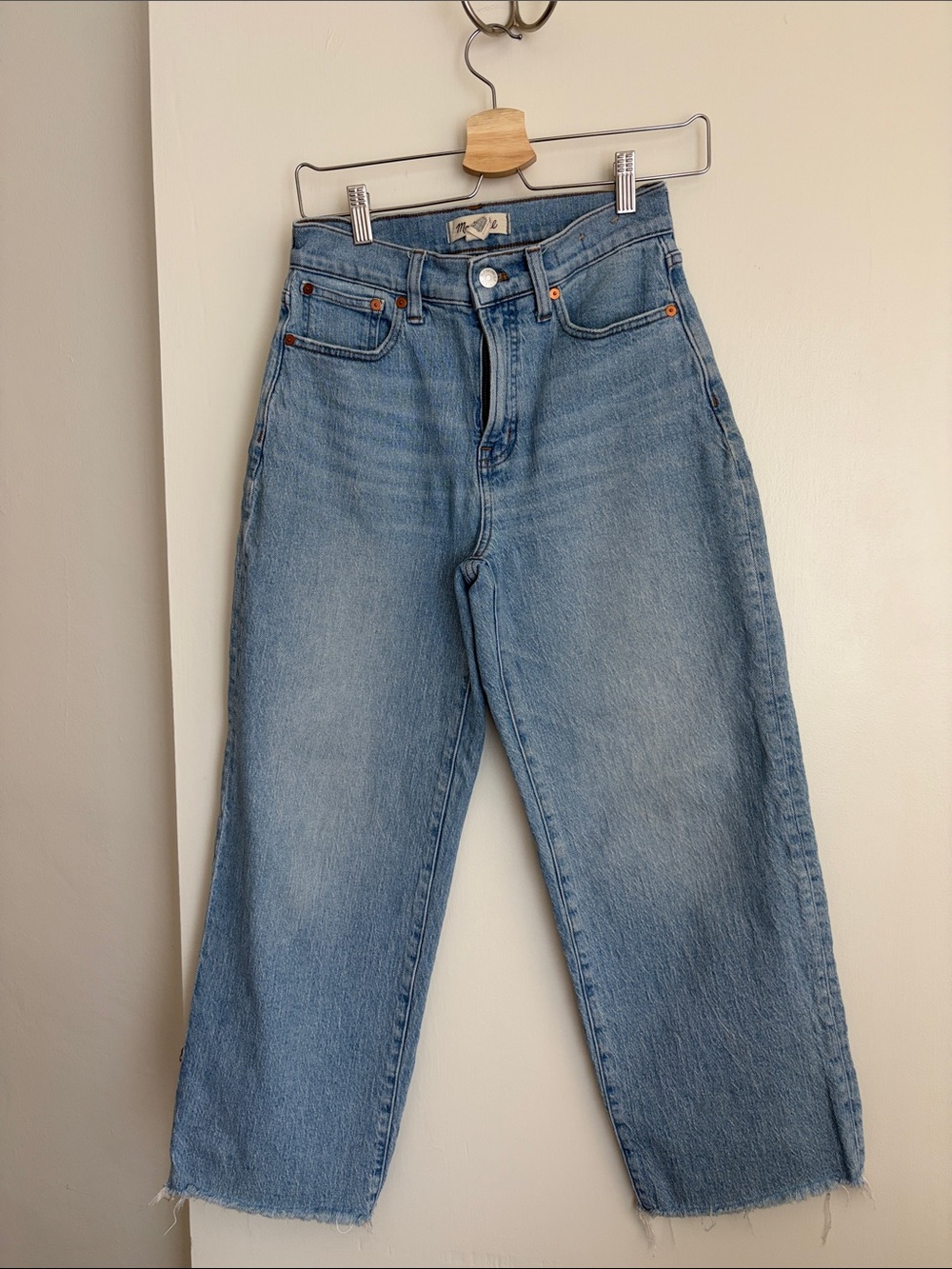 Madewell Light Blue Wide-Leg High-Rise Jeans